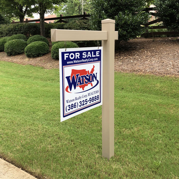 4EverProducts Hampshire Real Estate Sign Holder Post Wayfair Canada